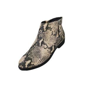 Time And Tru Memory Foam Faux Snakeskin Boots NWT Side Zip